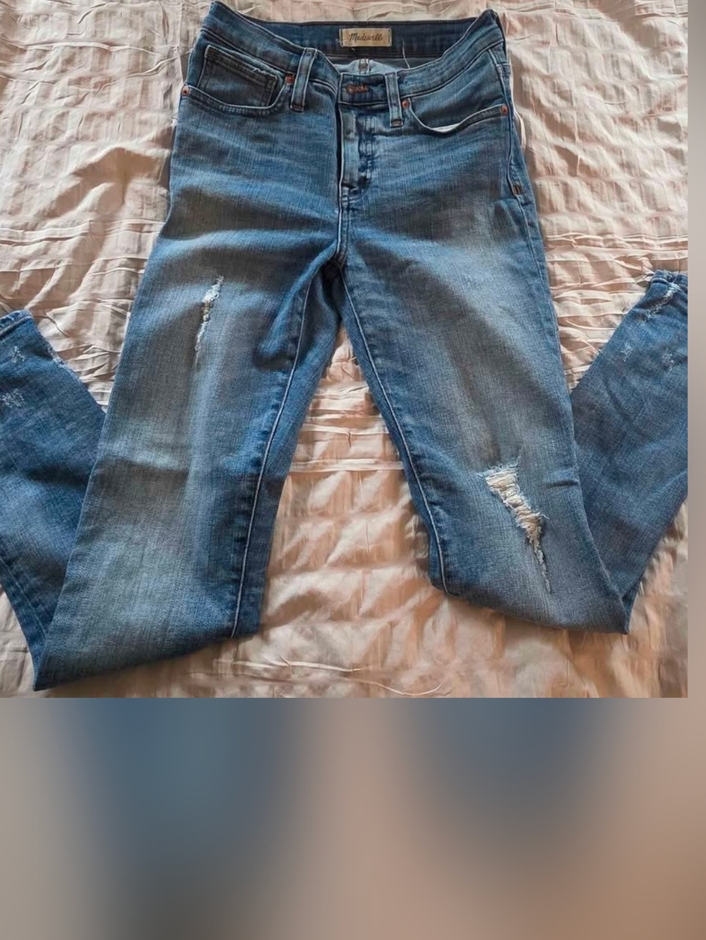 Madewell Women's Skinny Jeans in Light Blue Denim Size 26